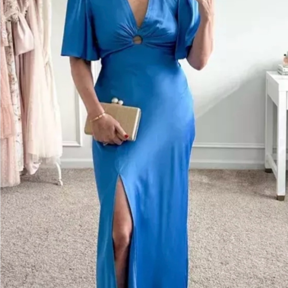 Abercrombie Angel Sleeve O-Ring Maxi Dress